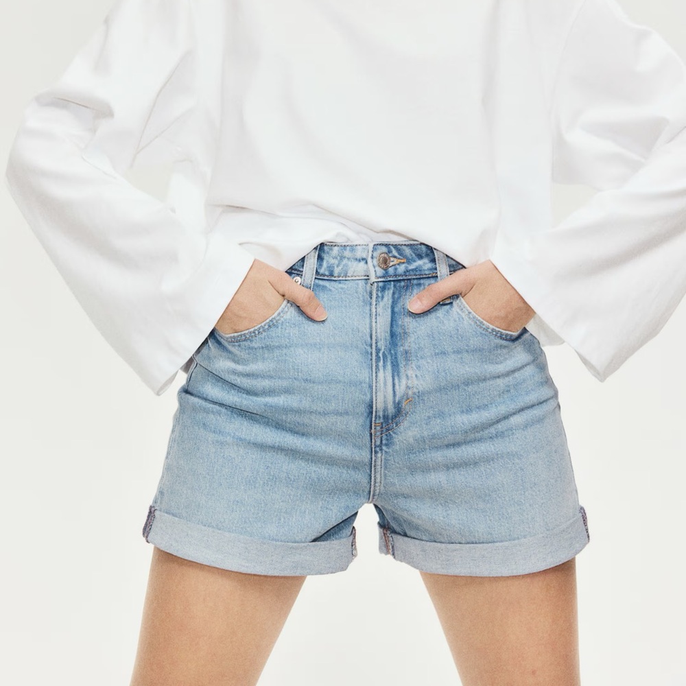 Classic Light Blue Jean Shorts